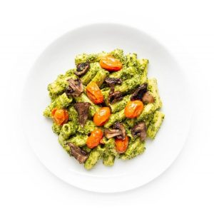 Rigatoni with Kale Pesto